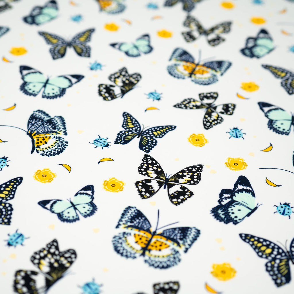 Butterflies and Ladybugs Printed Spandex Fabric | CDW