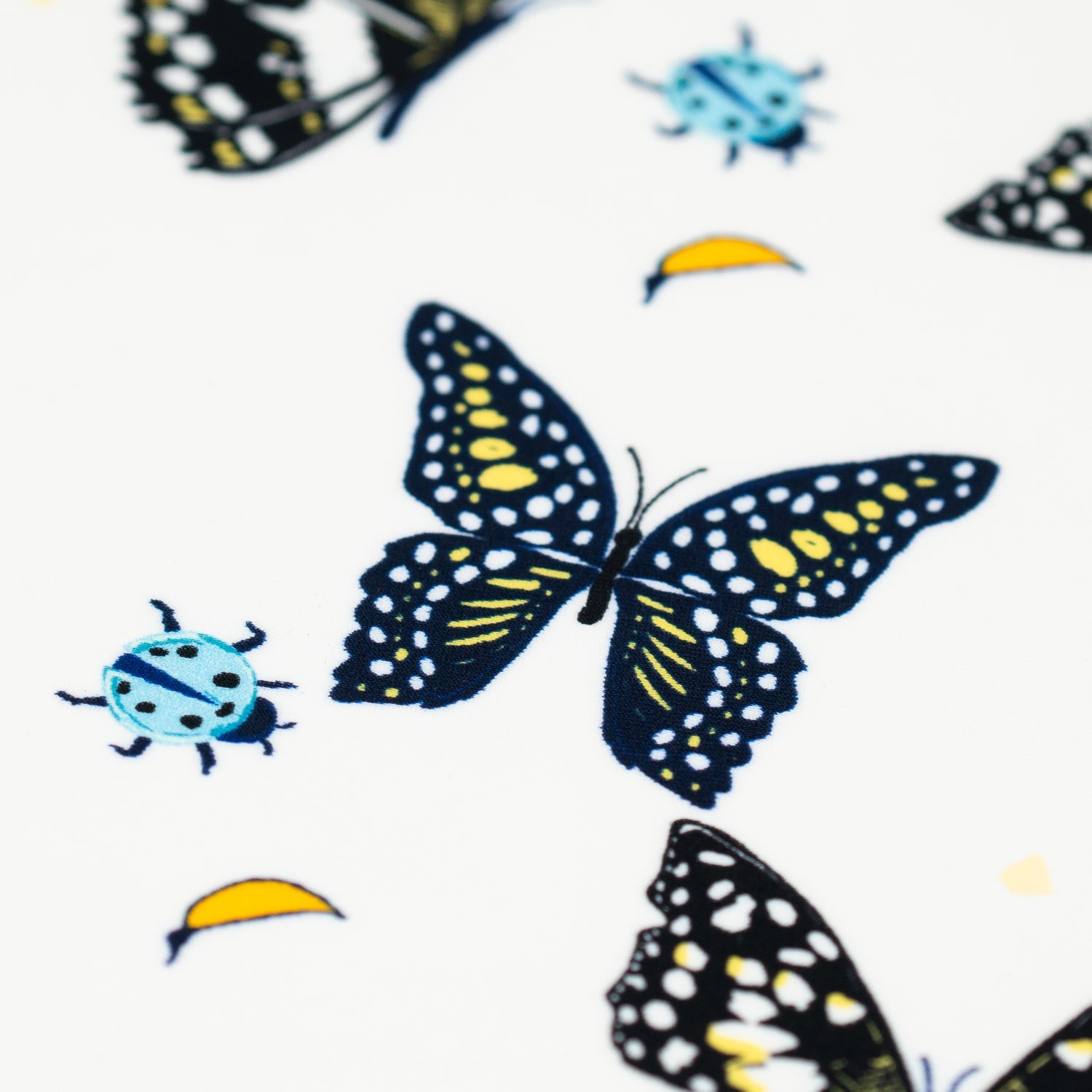 Butterflies and Ladybugs Printed Spandex Fabric | CDW