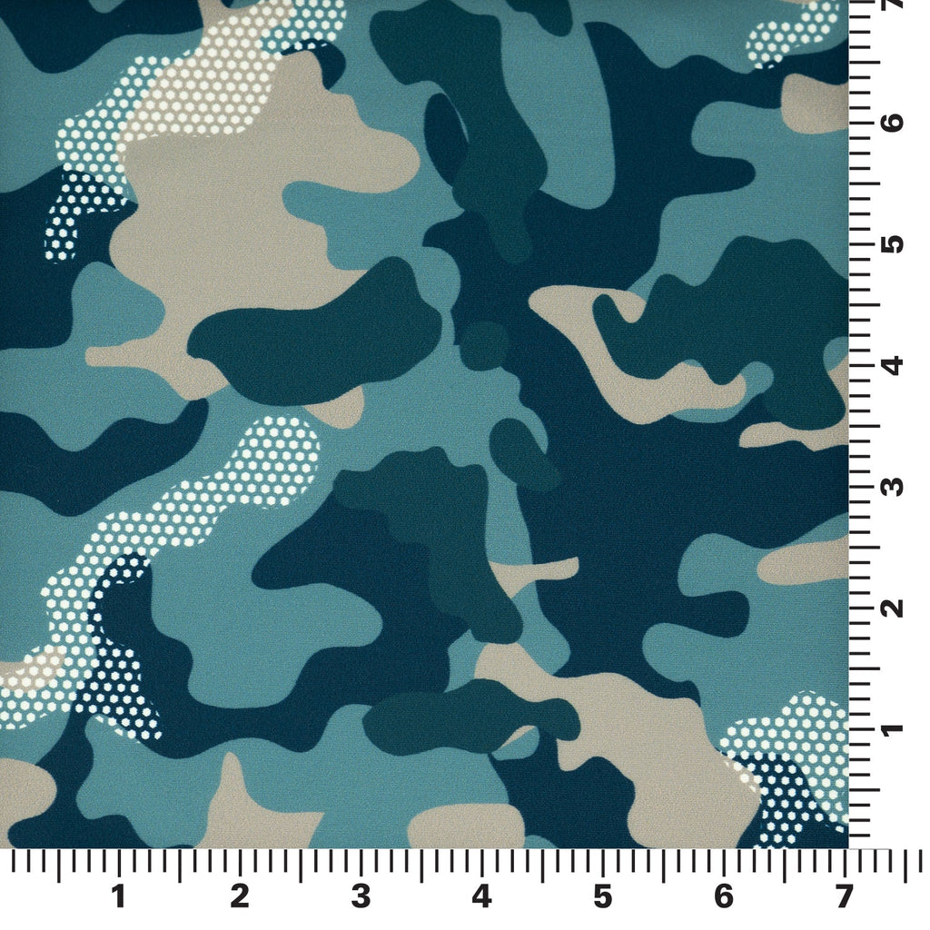 Fiji Camouflage Printed Spandex Fabric | CDW