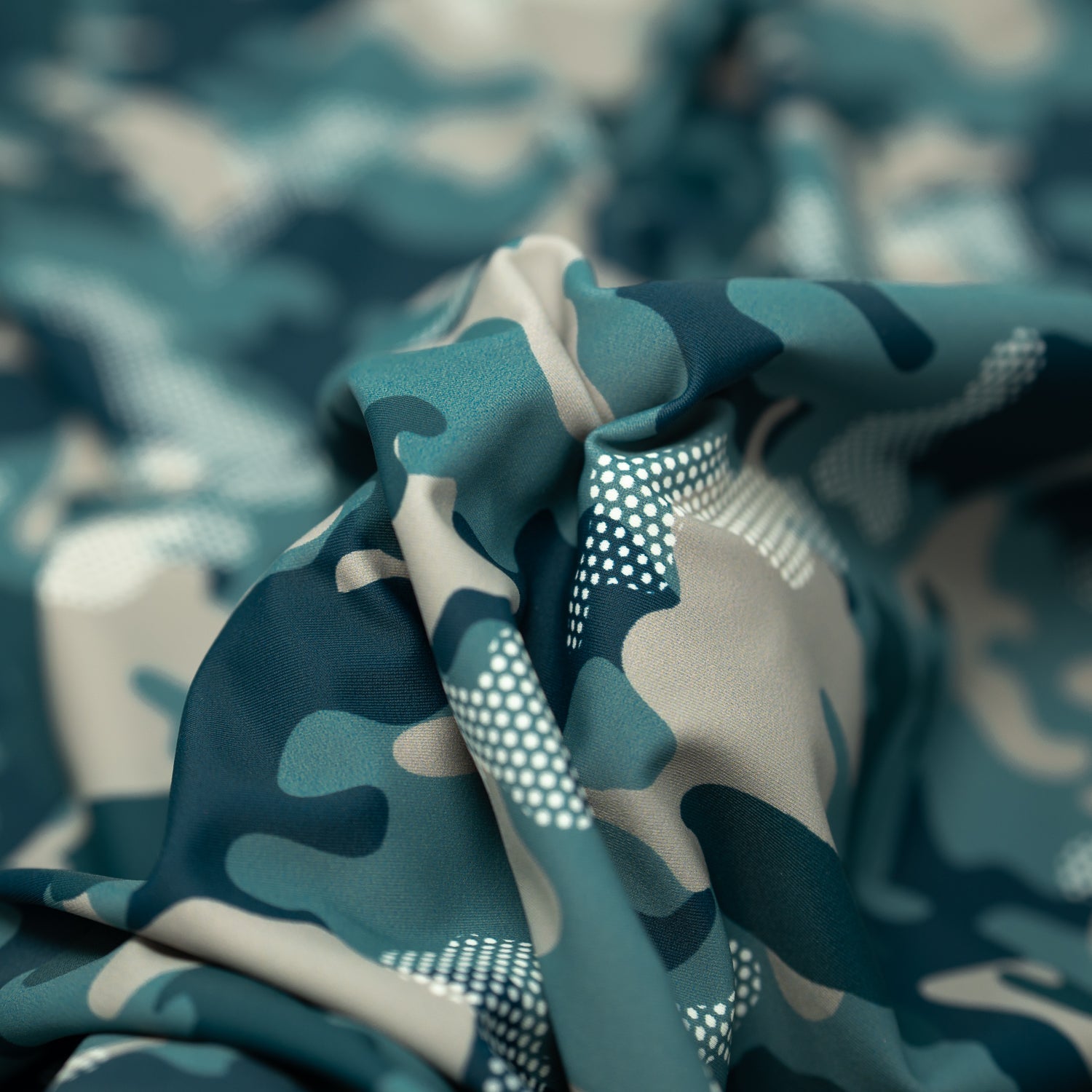 Fiji Camouflage Printed Spandex Fabric | CDW