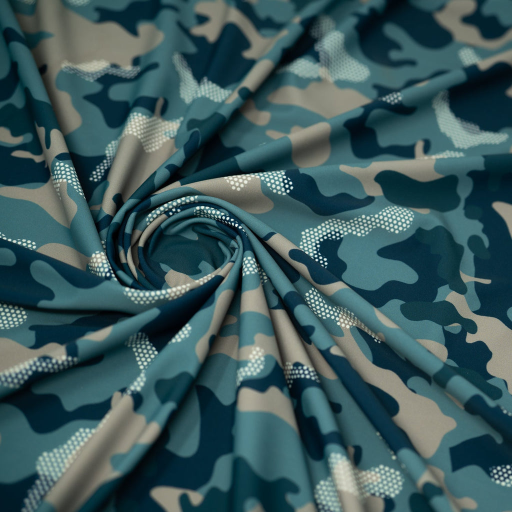 Fiji Camouflage Printed Spandex Fabric | CDW