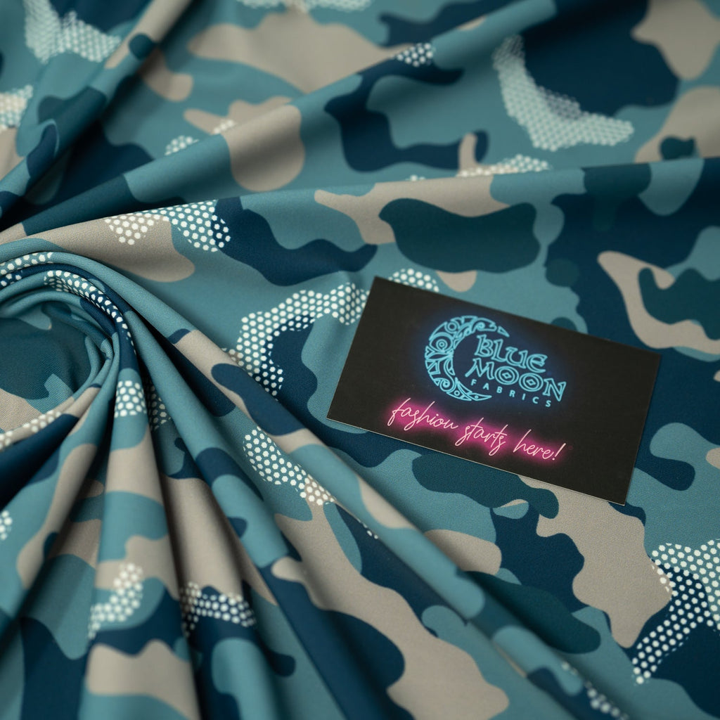 Fiji Camouflage Printed Spandex Fabric | CDW