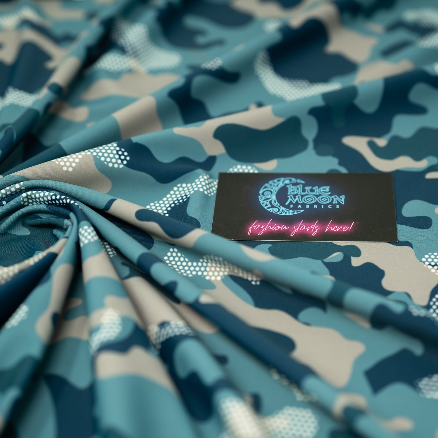 Fiji Camouflage Printed Spandex Fabric | CDW