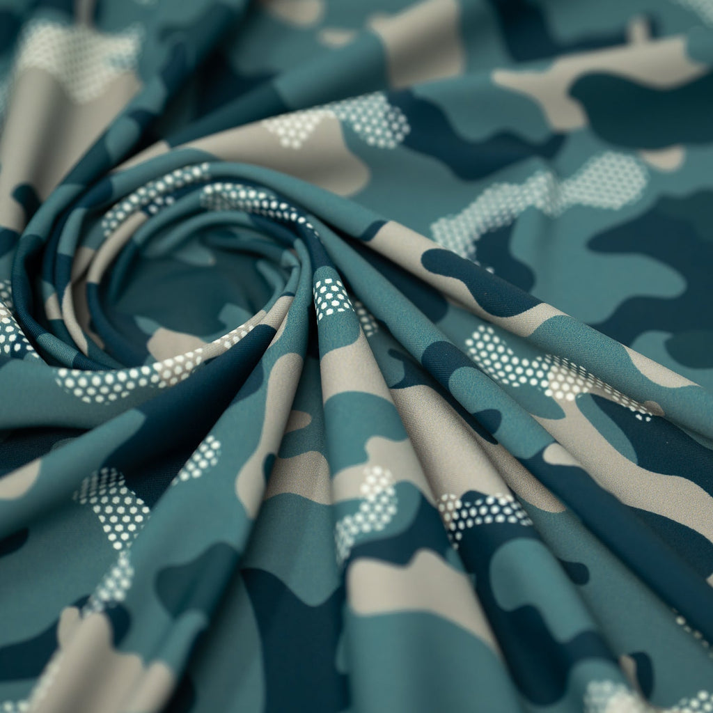 Fiji Camouflage Printed Spandex Fabric | CDW