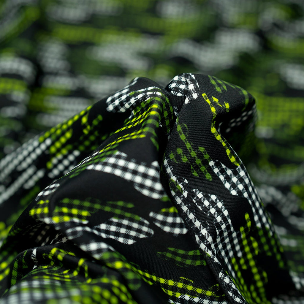 Camouflage Plaid Printed Spandex Fabric | CDW