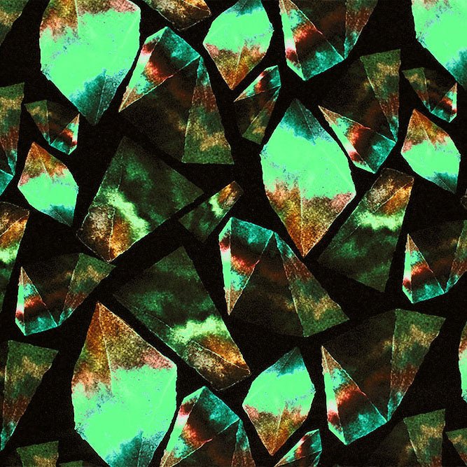 Radium Gem Stones Printed Spandex Fabric | CDW