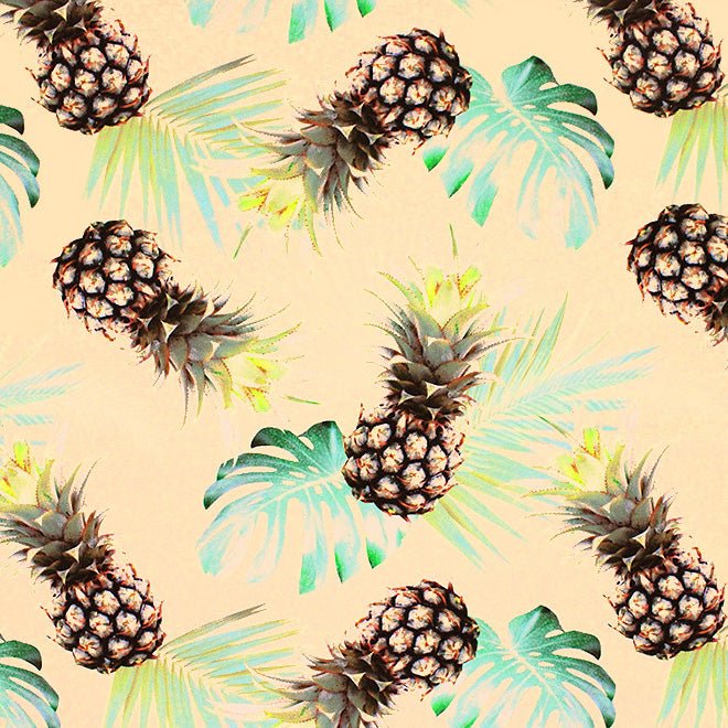 Polaroid Pineapples Printed Spandex Fabric | CDW