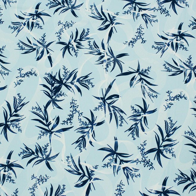 Lavender Bunches In The Wind Printed Spandex Fabric | CDW