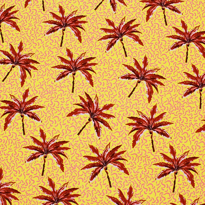 Palm Trees In The Sun Printed Spandex Fabric | CDW