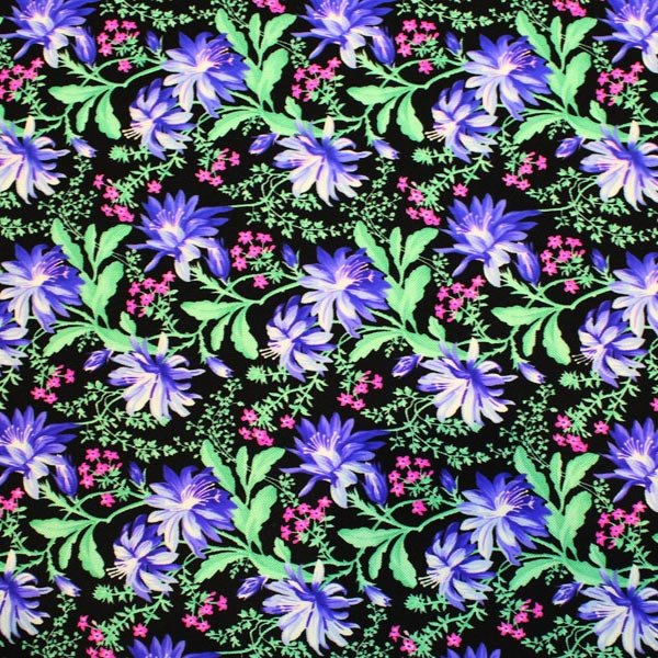 Flowers and Baby's Breath Printed Spandex | CDW