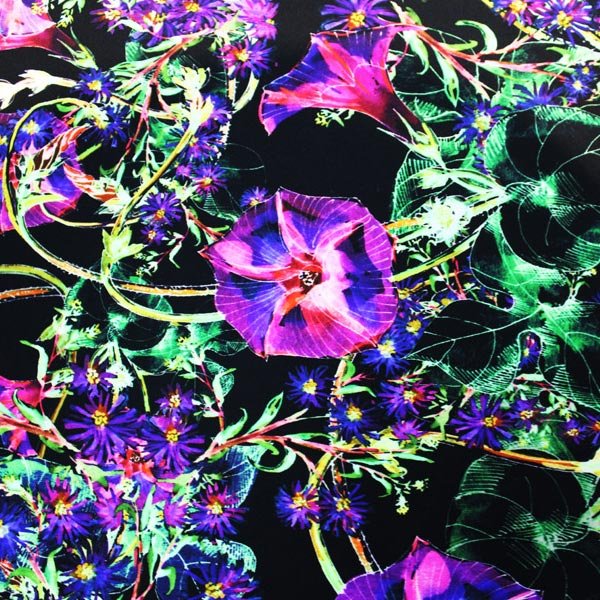 Digital Blooms Printed Spandex | CDW