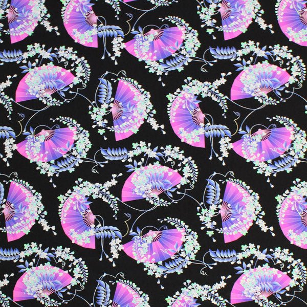 Japanese Fans Printed Spandex | CDW
