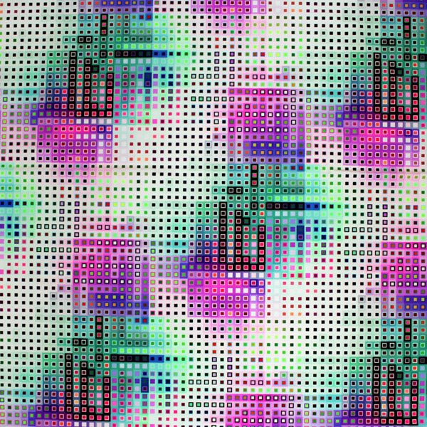 Digital Tetris Printed Spandex | CDW