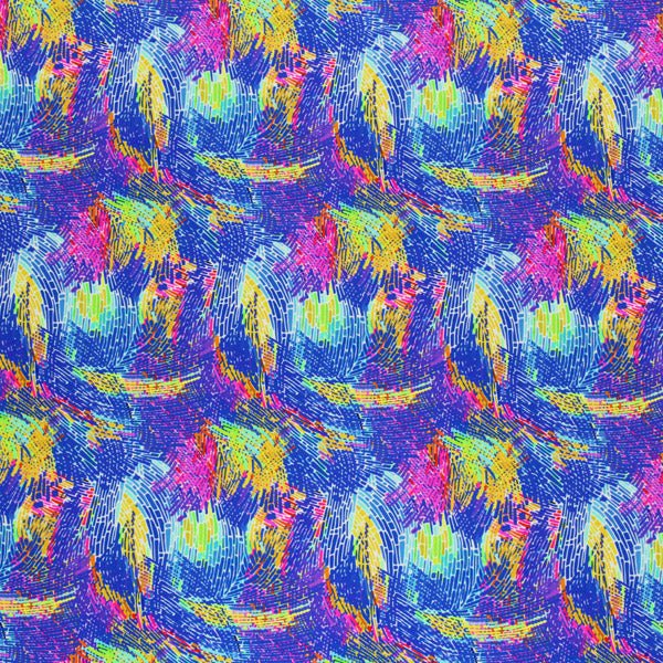 Abstract Strokes Spandex Fabric | CDW