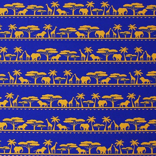 Elephant Giraffe African Safari Printed Spandex | CDW