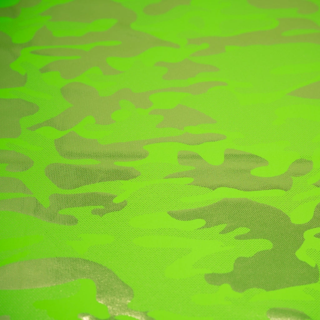 Neon Nugi Foil Printed Cationic Spandex Fabric | CDW