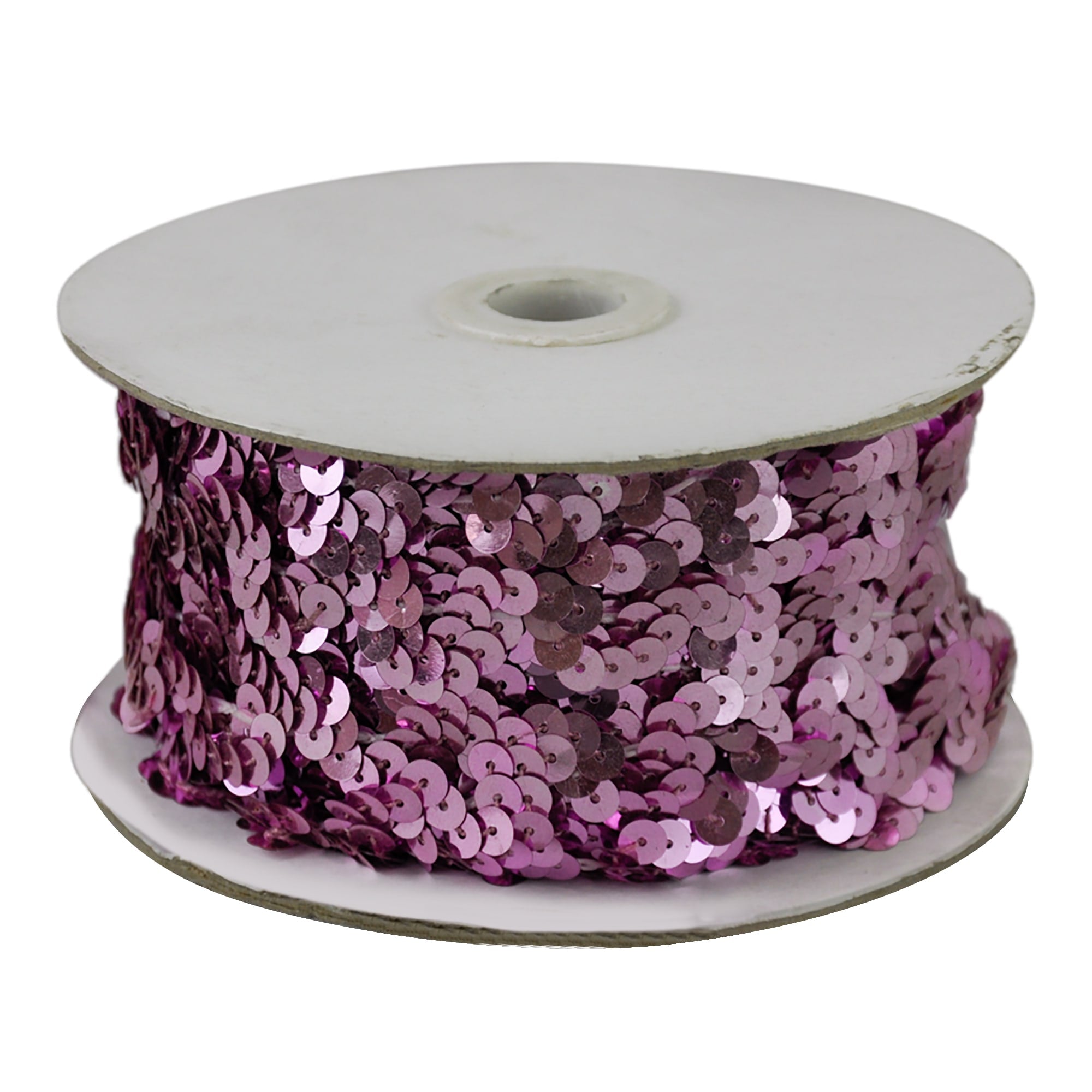 Non-Stretch Sequin Trim - 1/2" Width (25 Yard Roll) - BQ-304-20 Pink