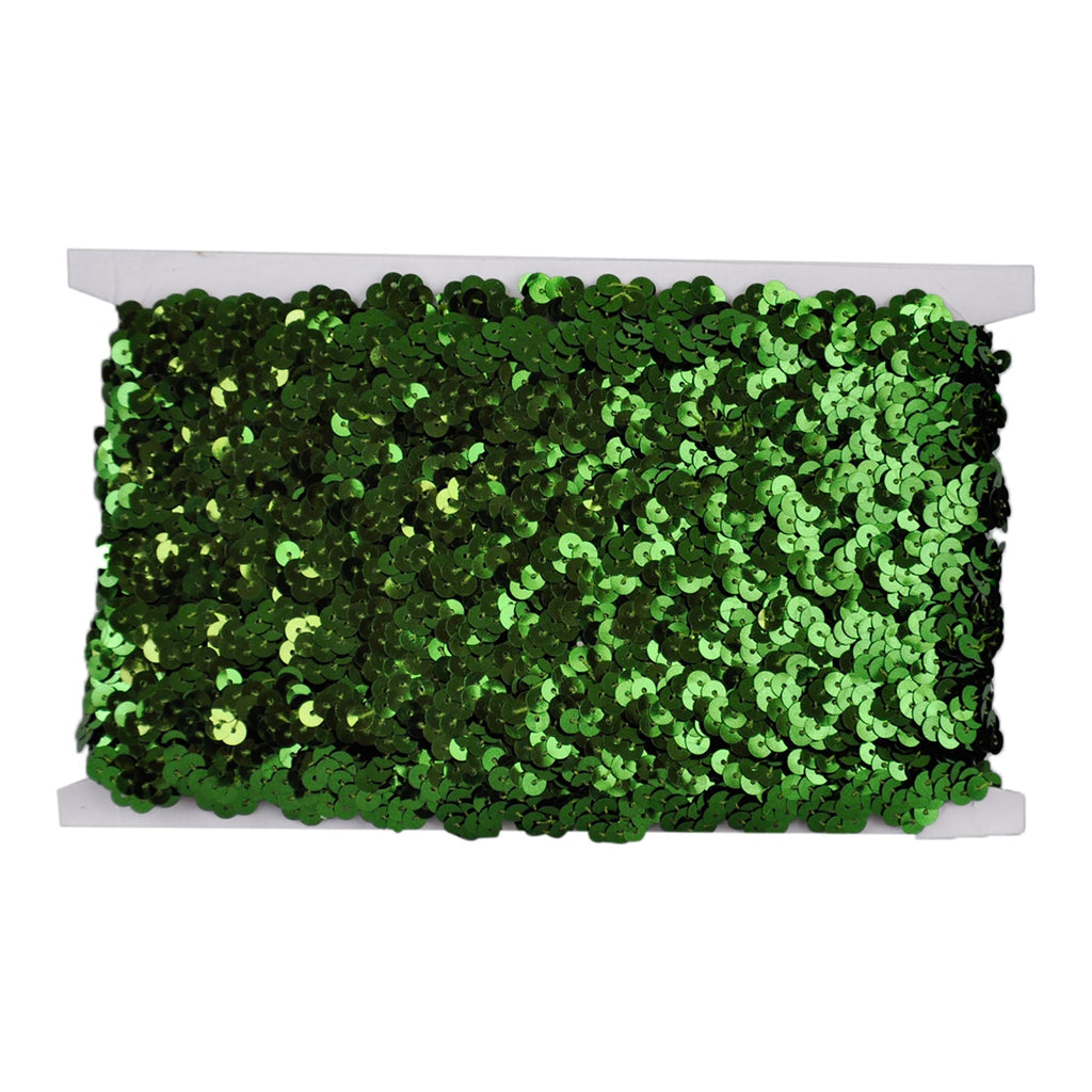 Non-Stretch Sequin Trim - 1/2" Width (25 Yard Roll) - BQ-304-25 Hunter Green