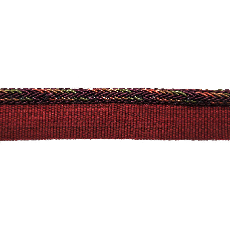 Odyssey Collection - 1/4" Width Braided Cord with Lip (50 Yard Roll) - BC-12000-70/81 Burgundy and Mocha