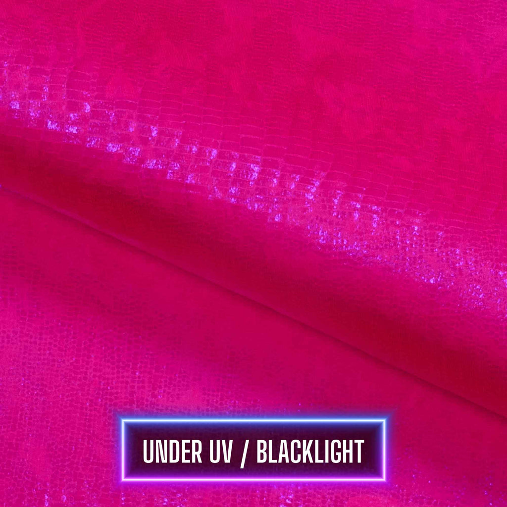 Oil Slick Python Hologram Spandex Fabric | CDW