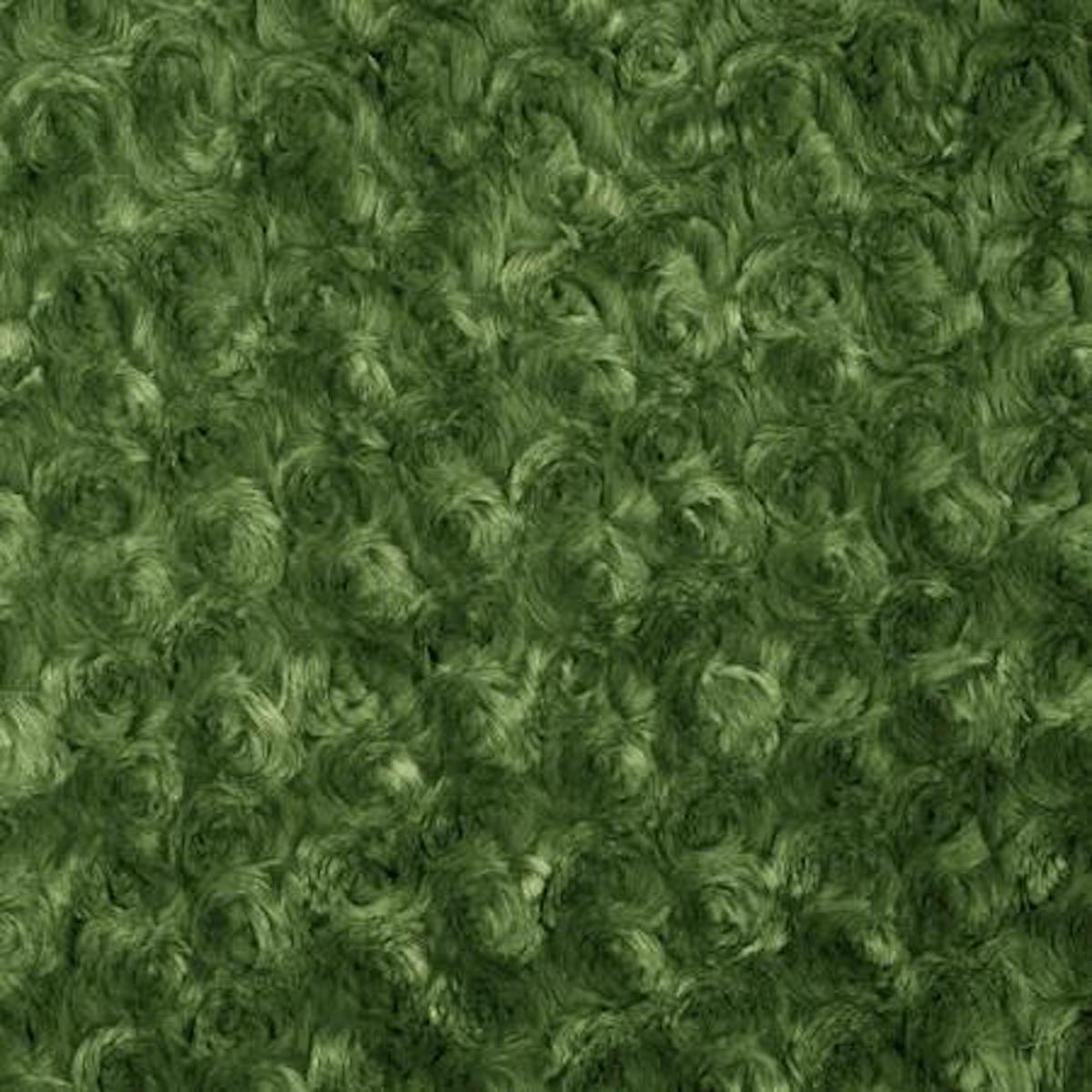 Swirl Rosebud Faux Fur Fabric