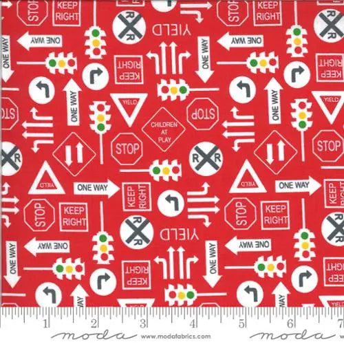 On The Go Red Light 44"/45" Fabric Per Yard