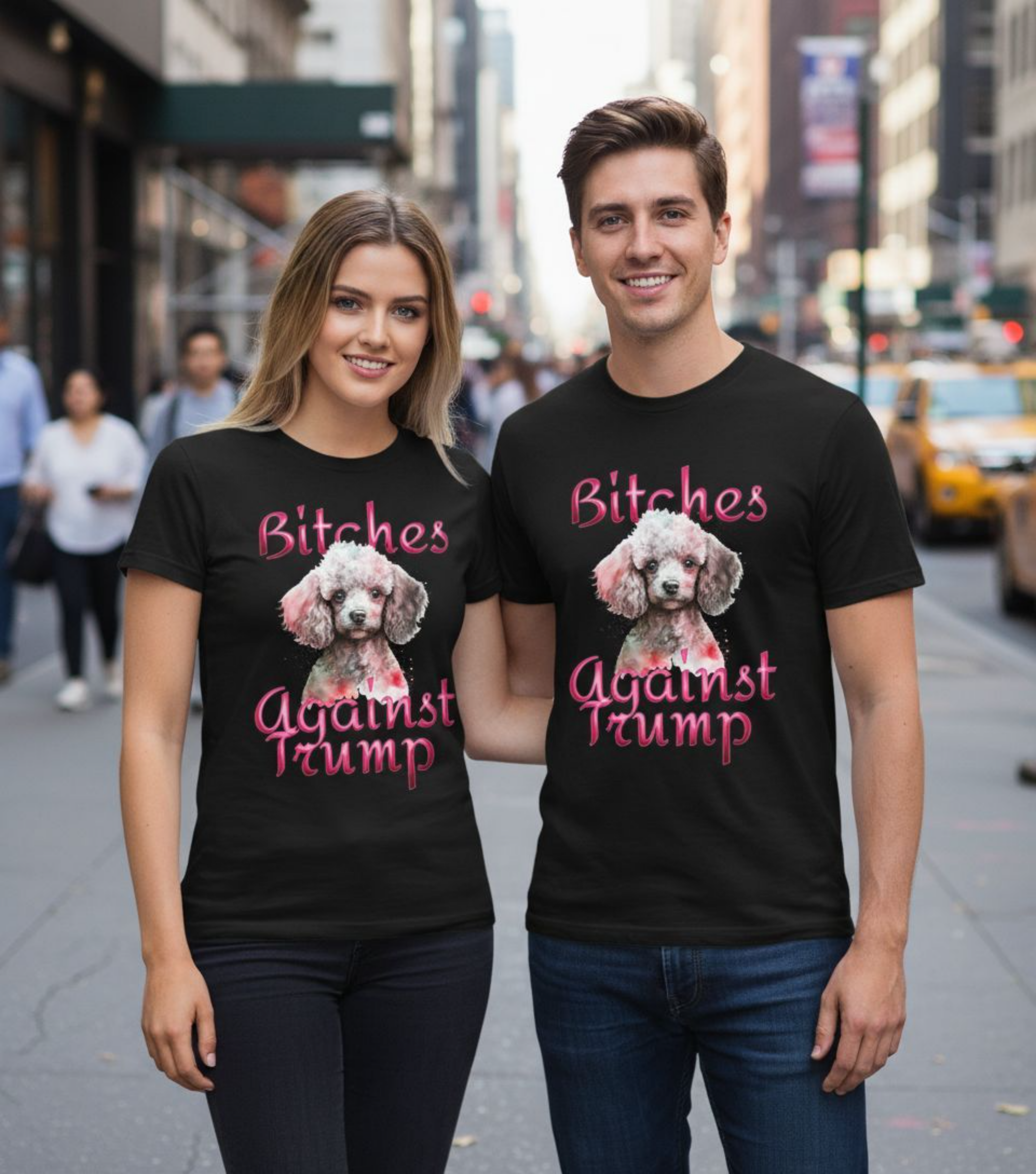 B**ches Against Trump Poodle Tee