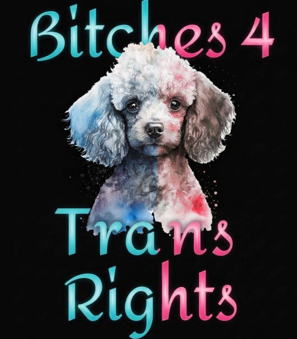 B**ches 4 Trans Rights Poodle Tee | LGBTQ+ Ally