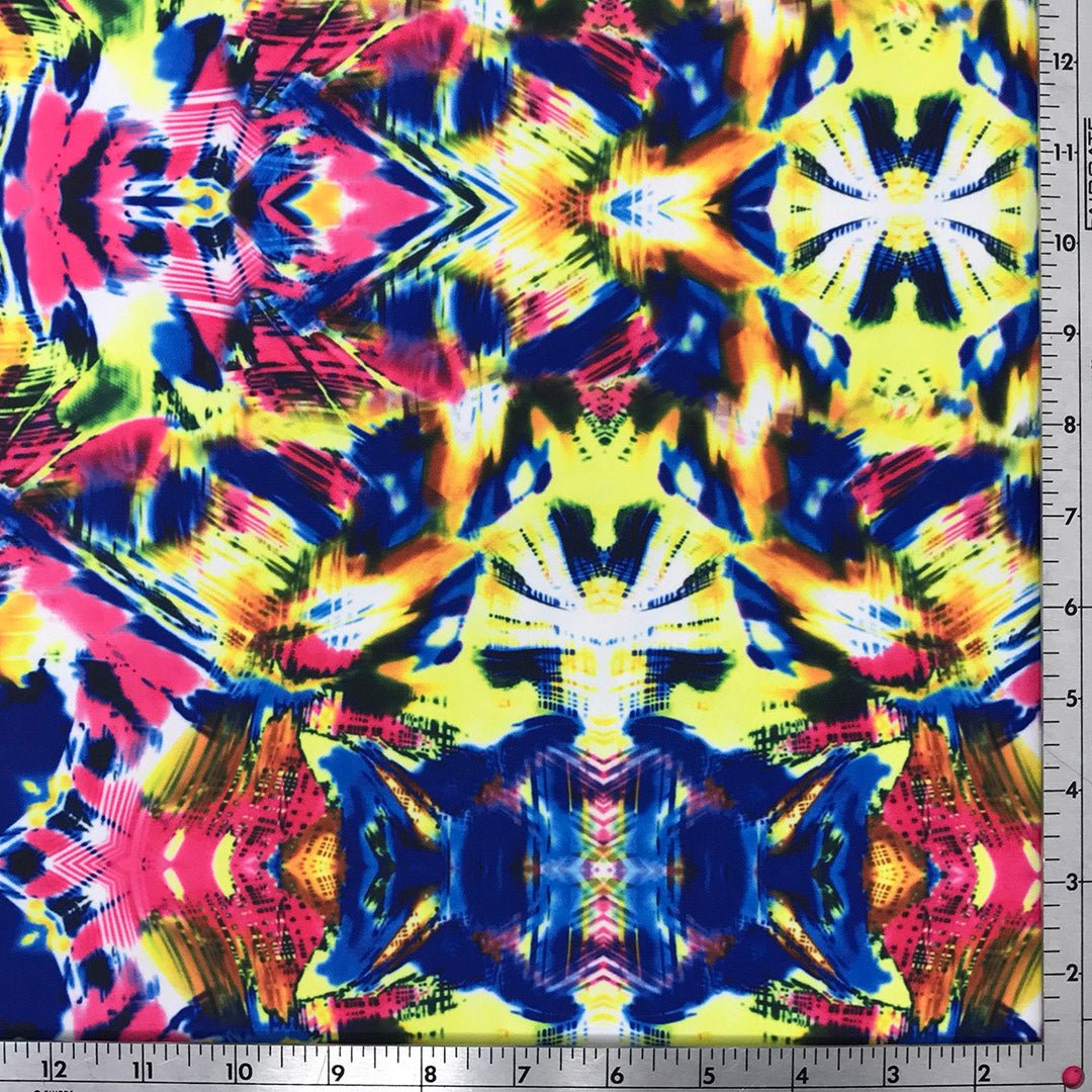 Primary Kaleidoscope Printed Spandex | CDW