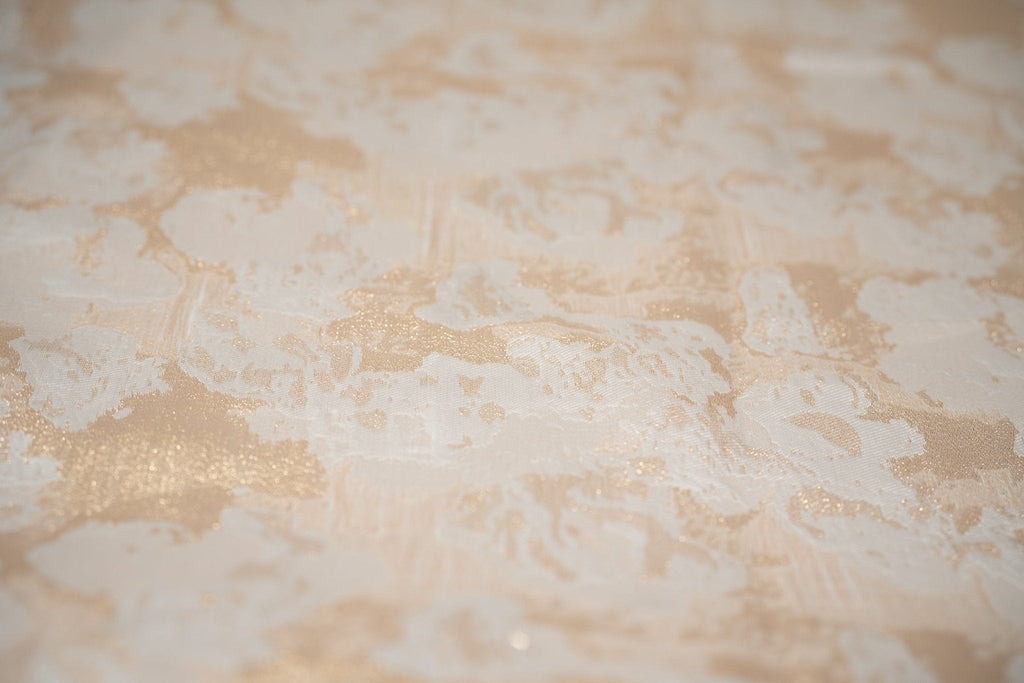 Peachy Clouds Metallic Brocade Fabric | CDW