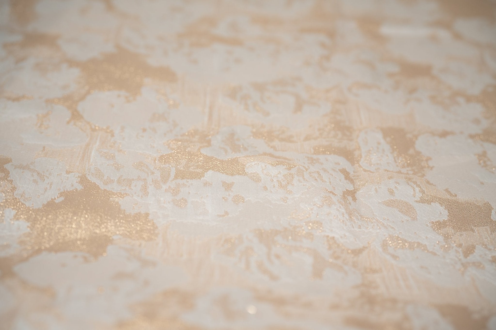 Peachy Clouds Metallic Brocade Fabric | CDW