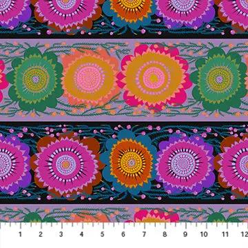 Perennial Borders Line Dance in Moonlight AMT135-84L Cotton 44"/45" Fabric Per Yard