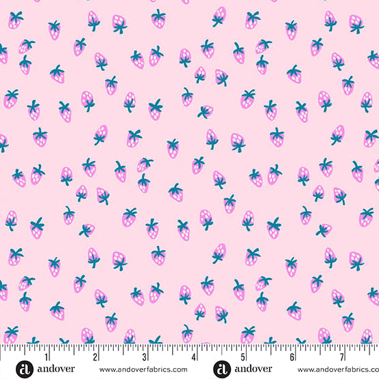 Petal Berry Sweet Color Pop Playground Cotton 44"/45" Fabric Per Yard