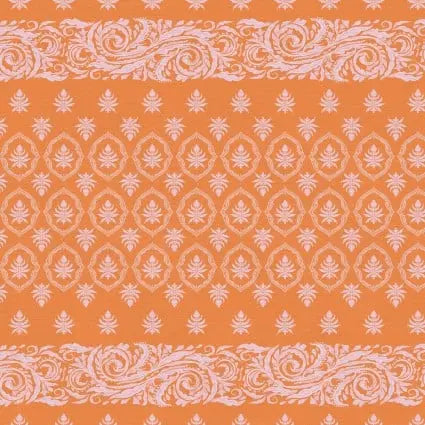 Pieces Of India Chunri Orange 43"/44" Fabric Per Yard
