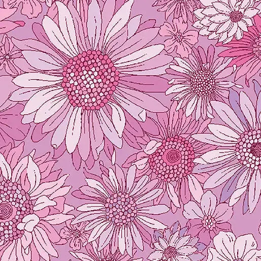 Pink Best Friends Sleepovers Cotton Wideback Fabric per yard