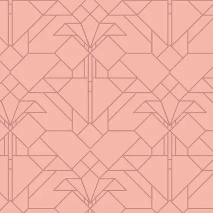 Pink Desert April Showers & Coonley Tulip Cotton Wideback Fabric per yard