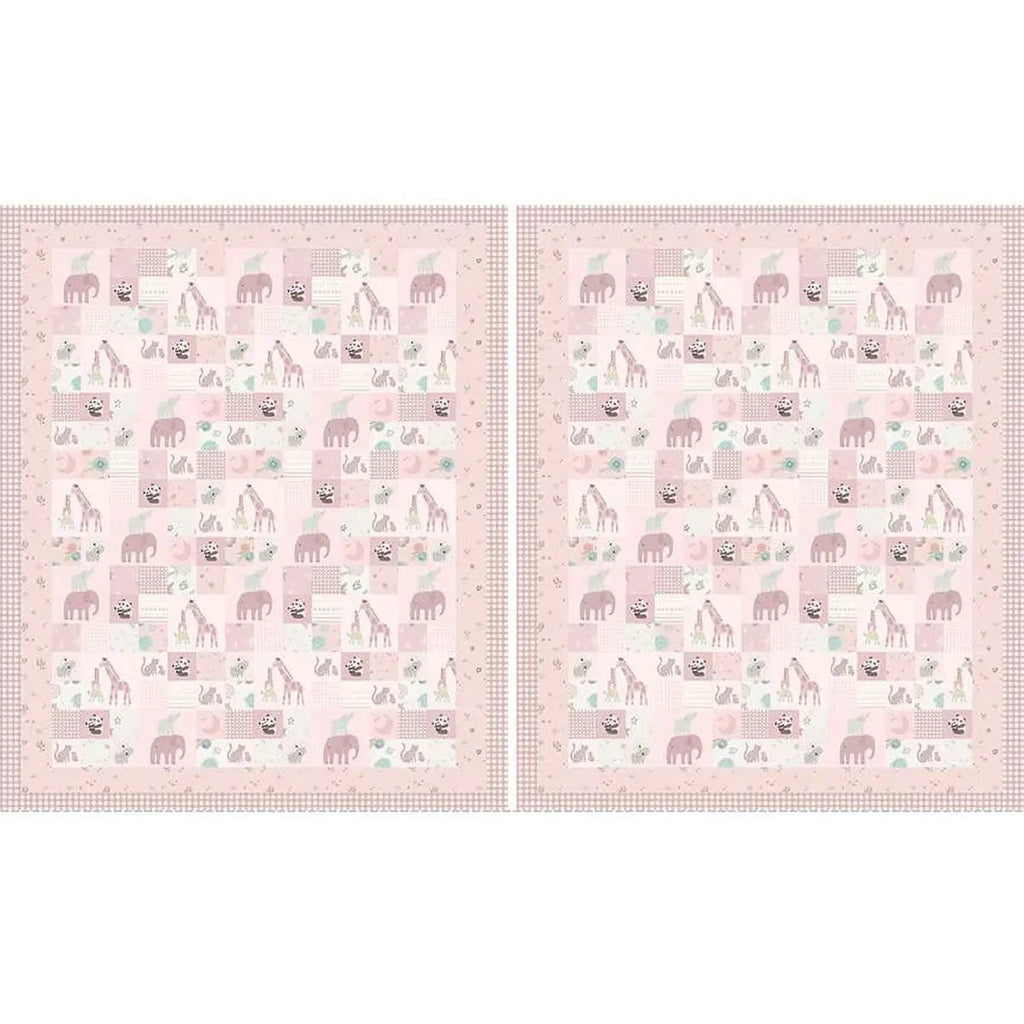 Pink Double Lush Velvet 58/60" Pink Safari Stargazing