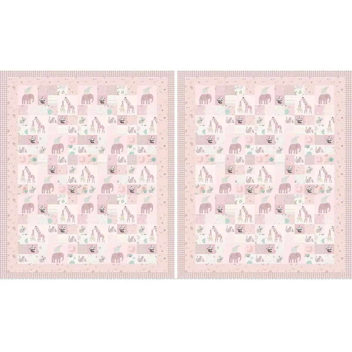 Pink Double Lush Velvet 58/60" Pink Safari Stargazing
