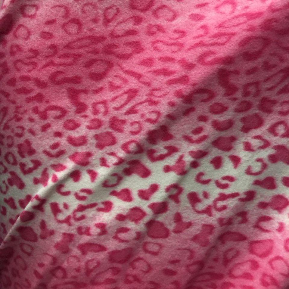 Leopard Print Fleece Fabric