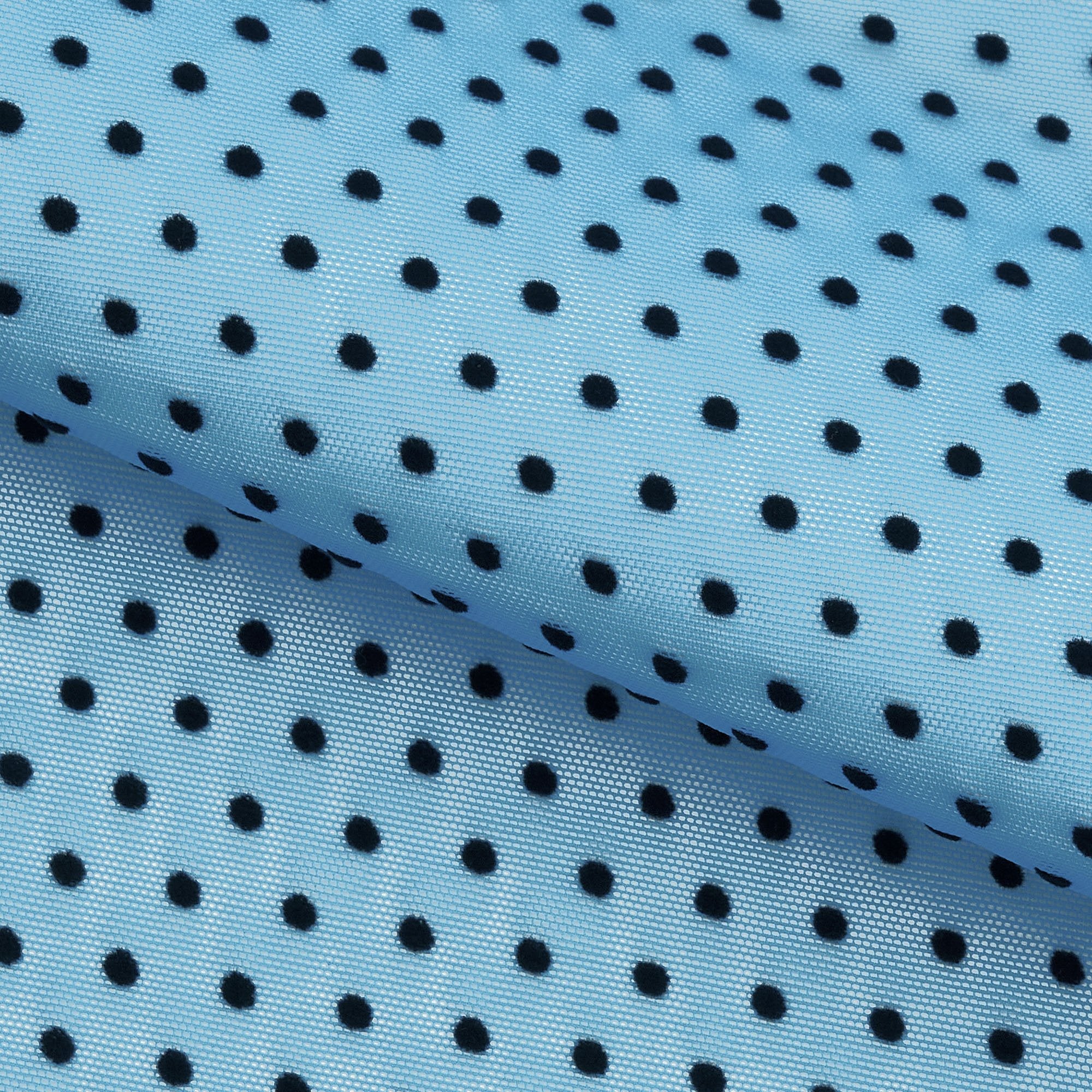 Polka Dot Flocked Stretch Mesh Fabric | CDW