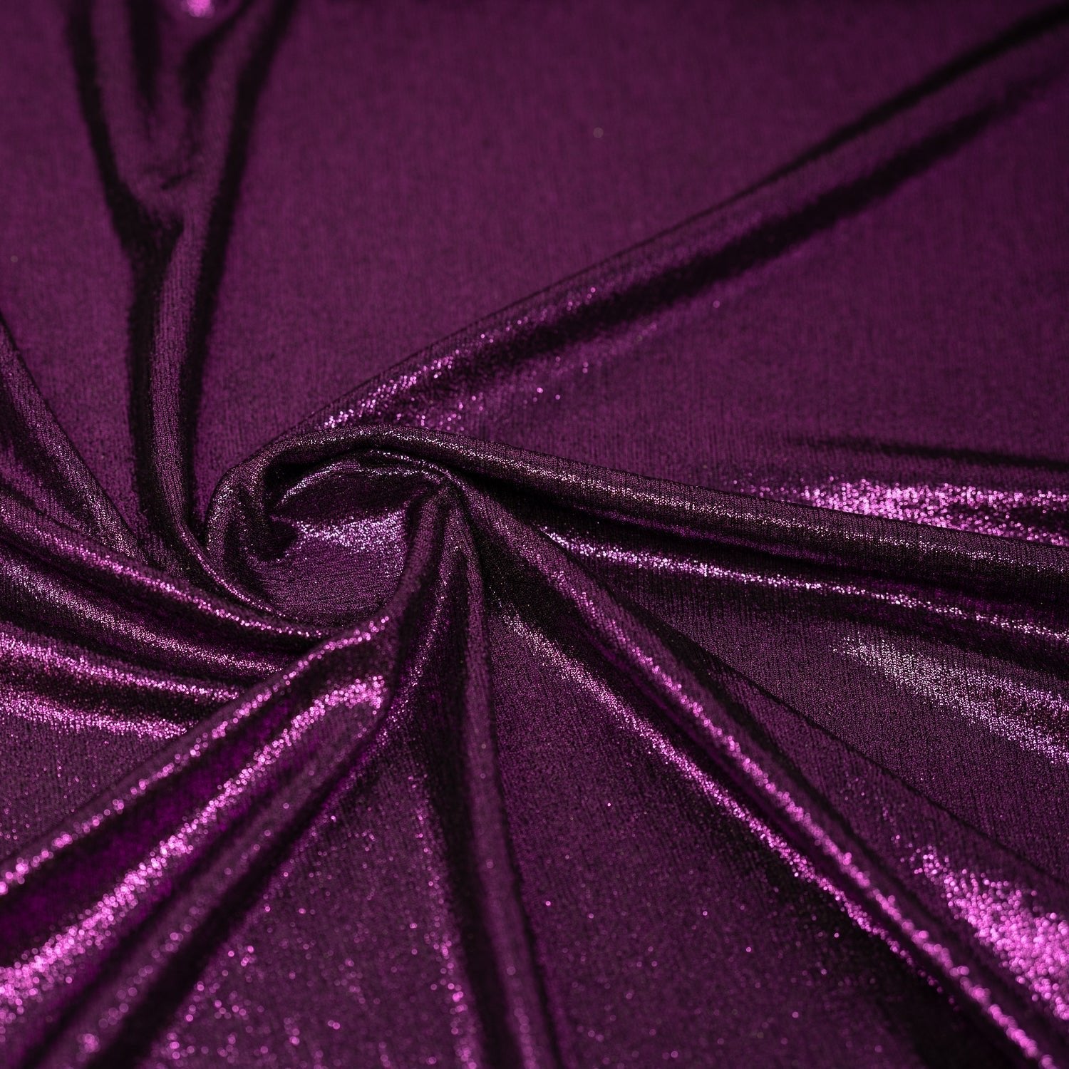 Posh Titanium Foiled Slinky Jacquard Fabric | CDW