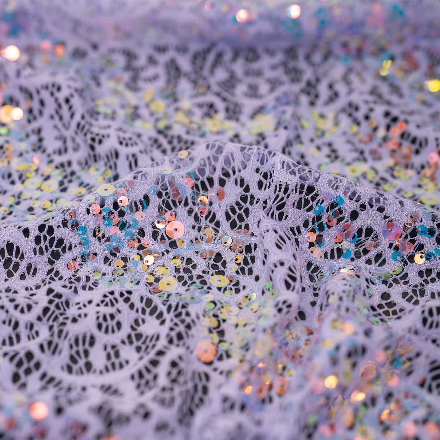 Precious Stretch Lace Sequin Fabric | CDW