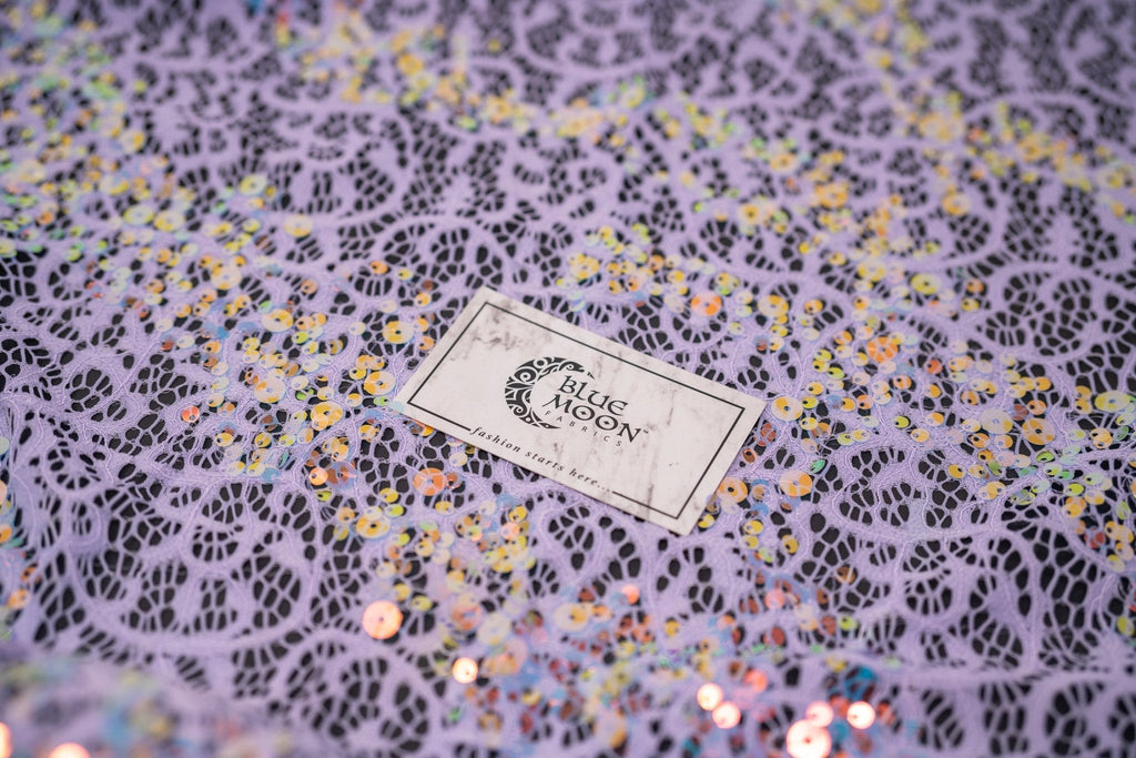 Precious Stretch Lace Sequin Fabric | CDW