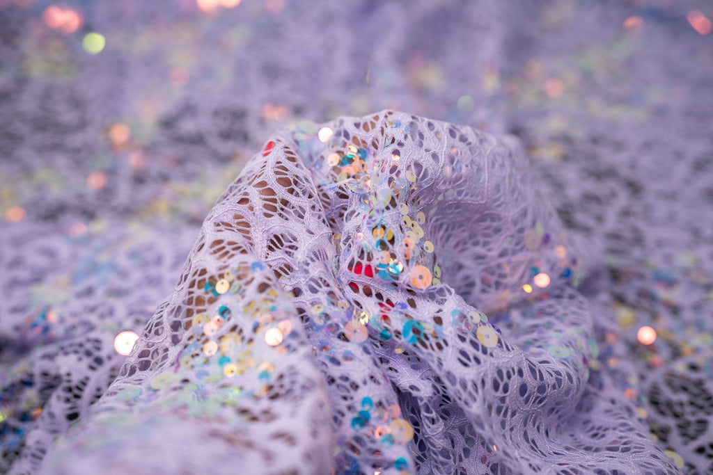 Precious Stretch Lace Sequin Fabric | CDW