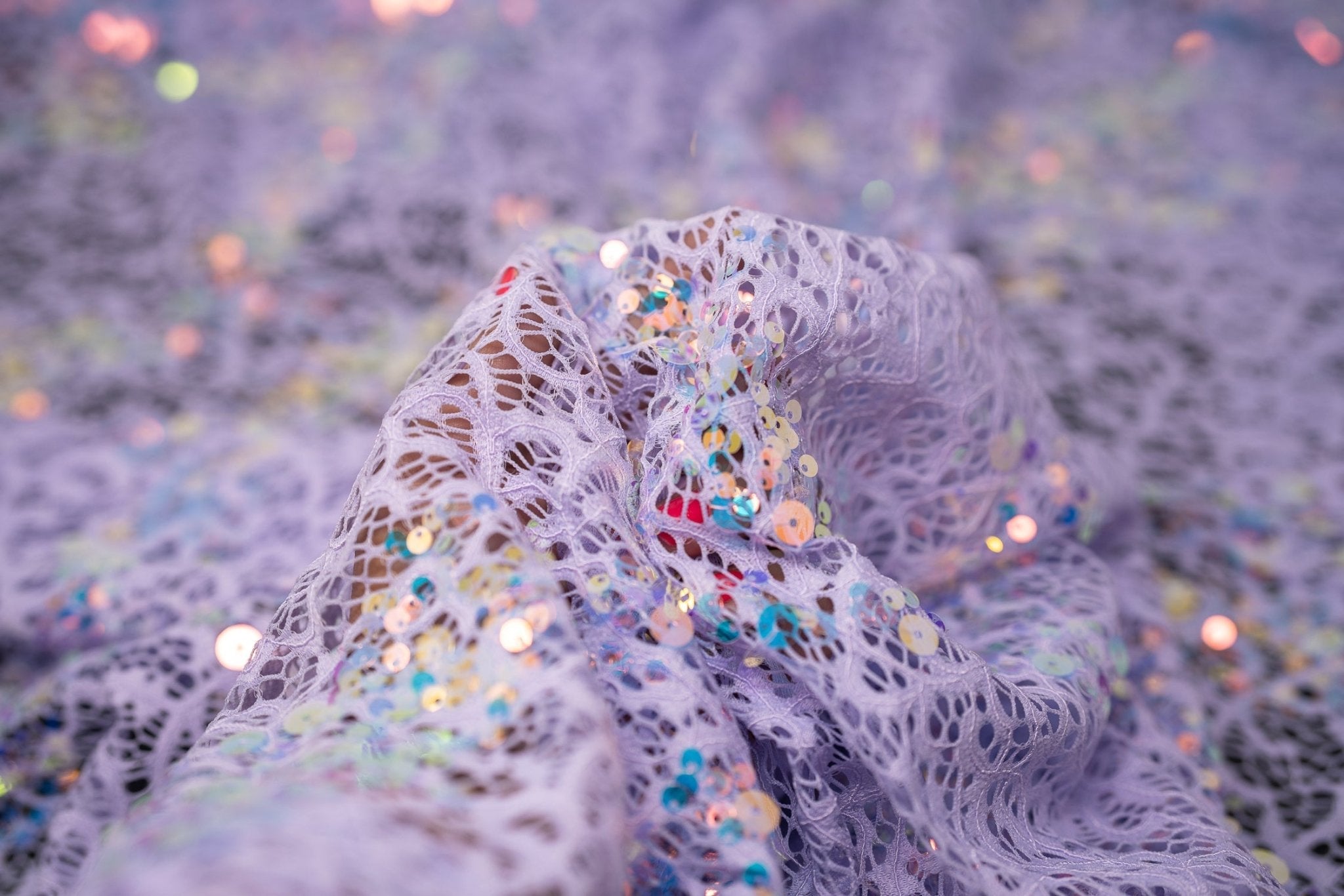 Precious Stretch Lace Sequin Fabric | CDW