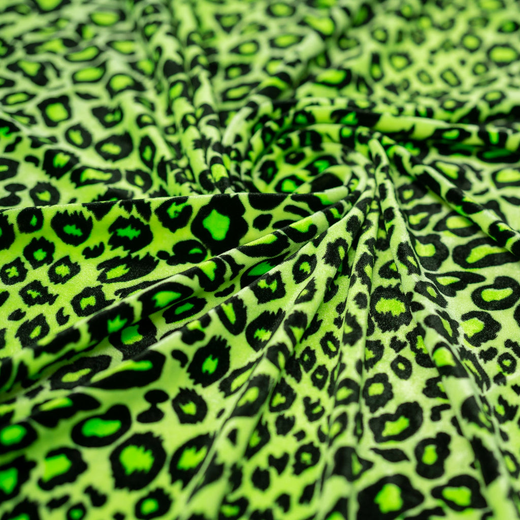 Pug Leopard Primo Stretch Velvet Fabric | CDW