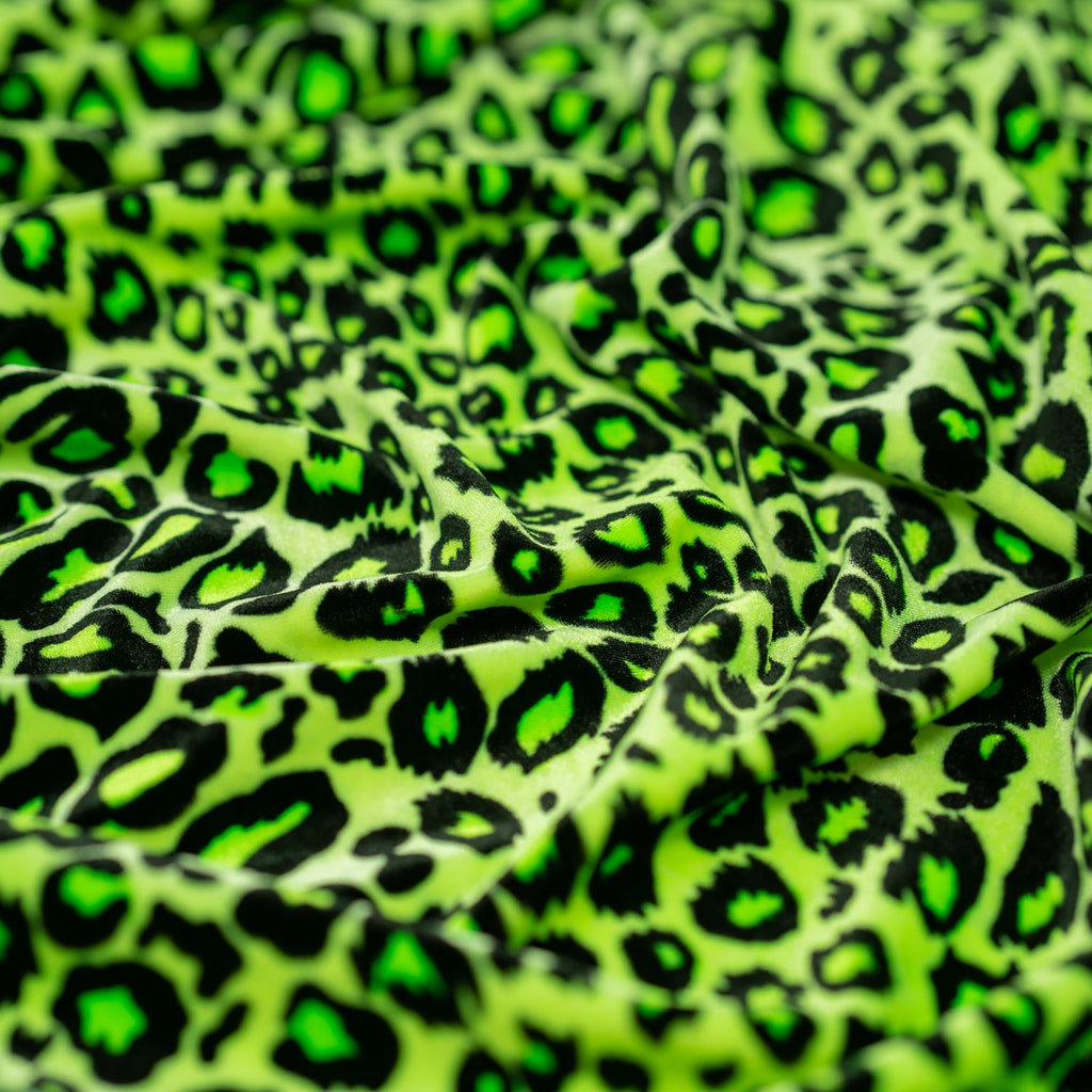 Pug Leopard Primo Stretch Velvet Fabric | CDW