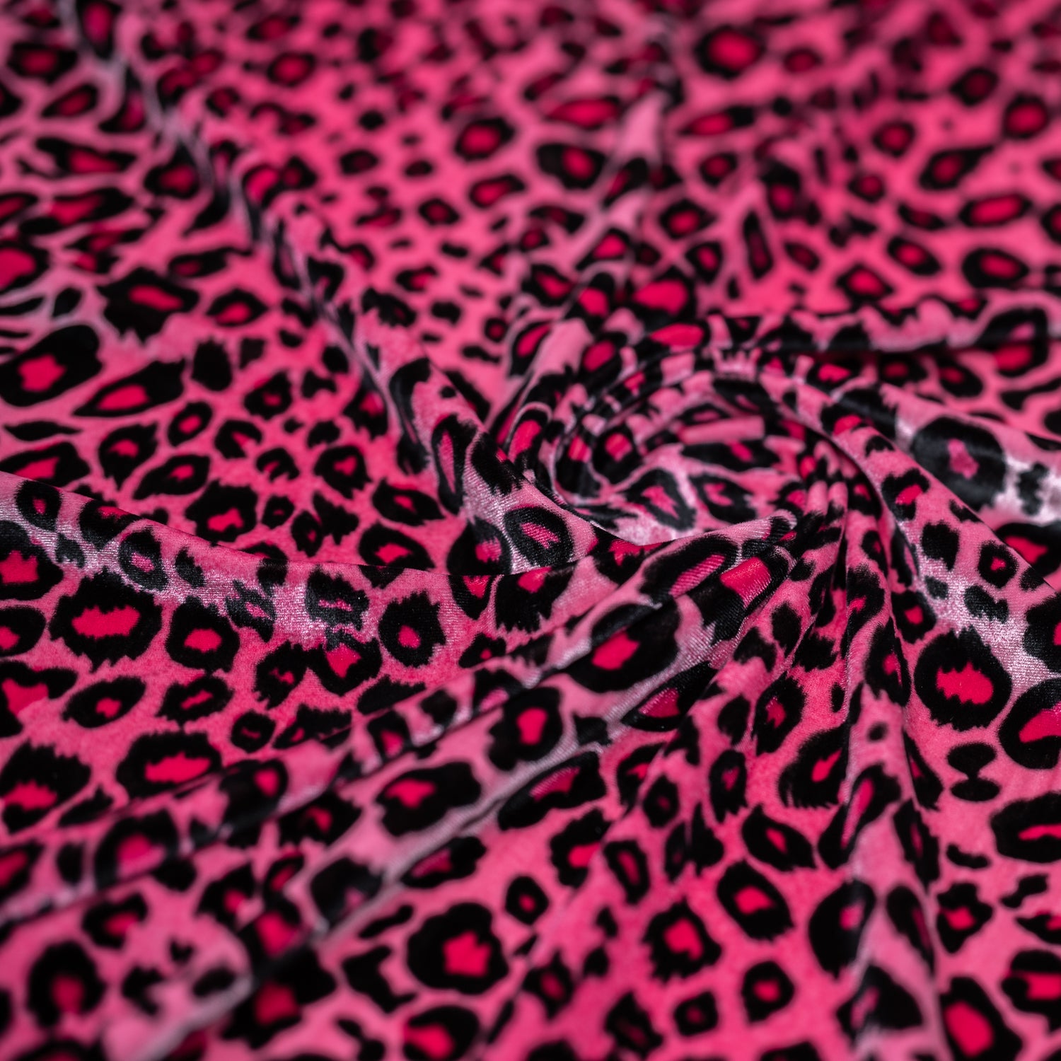 Pug Leopard Primo Stretch Velvet Fabric | CDW