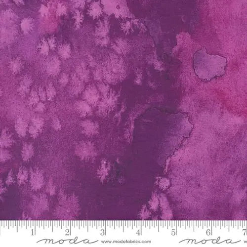 Purple Amethyst Flow Basic Watercolor Painting 44"/45" Fabric Per Yard