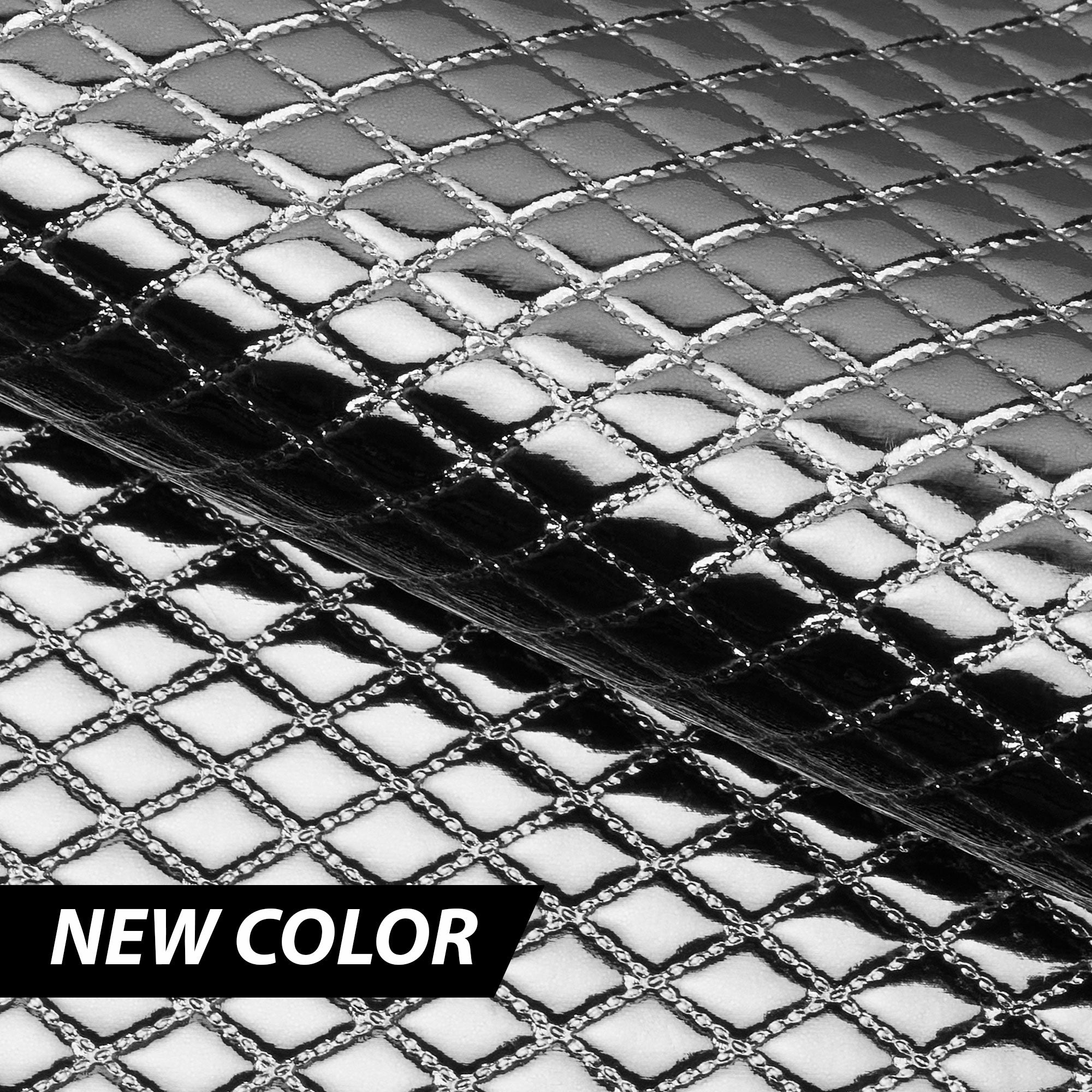 Quilted Hipster PU Coated Spandex Fabric | CDW